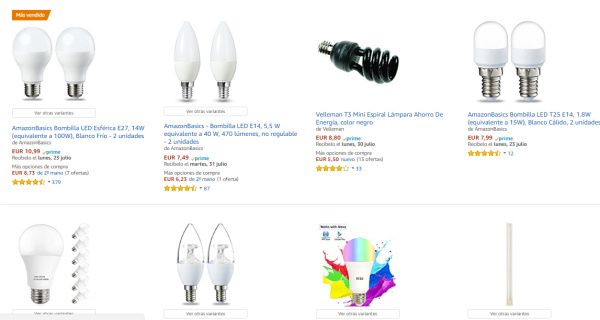 bombillas de bajo consumo para ahorrar más