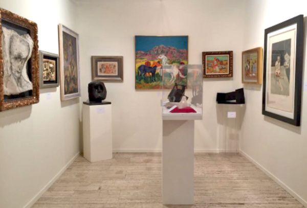 pequeño negocio de galería de arte