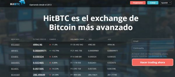 convertimos los presearch en bitcoin con hitbtc